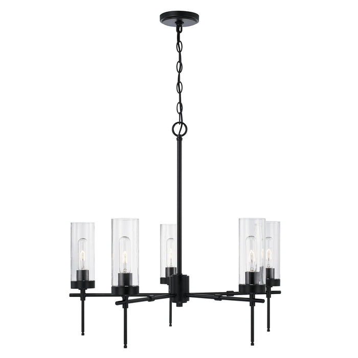 Capital Lighting - AA1017MB - Five Light Chandelier - Riley - Matte Black