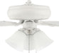 Craftmade - DCF52W5C1W - 52"Ceiling Fan - Decorator's Choice Bowl Light Kit - Matte White