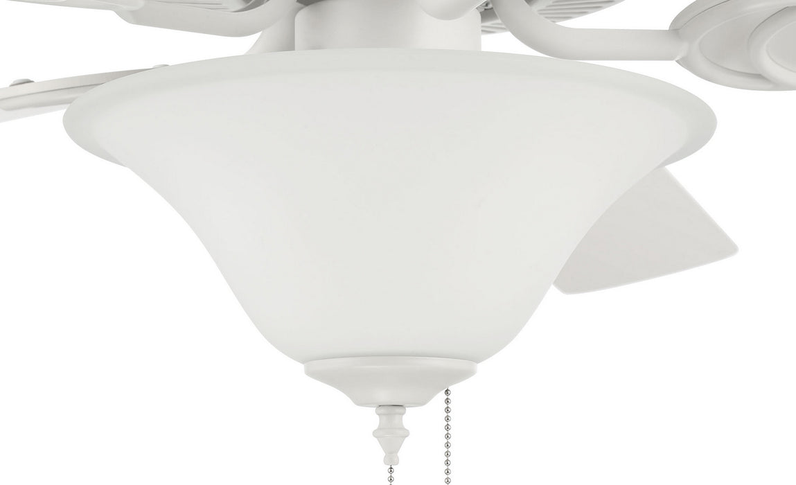 Craftmade - DCF52W5C3W - 52"Ceiling Fan - Decorator's Choice 3 Light Kit - Matte White