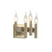 Varaluz - 357B04RBB - Four Light Bath - Collette - Antique Brass