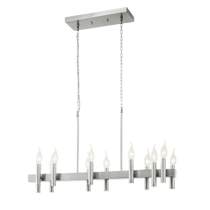 Varaluz - 357N12SN - 12 Light Linear Pendant - Collette - Satin Nickel