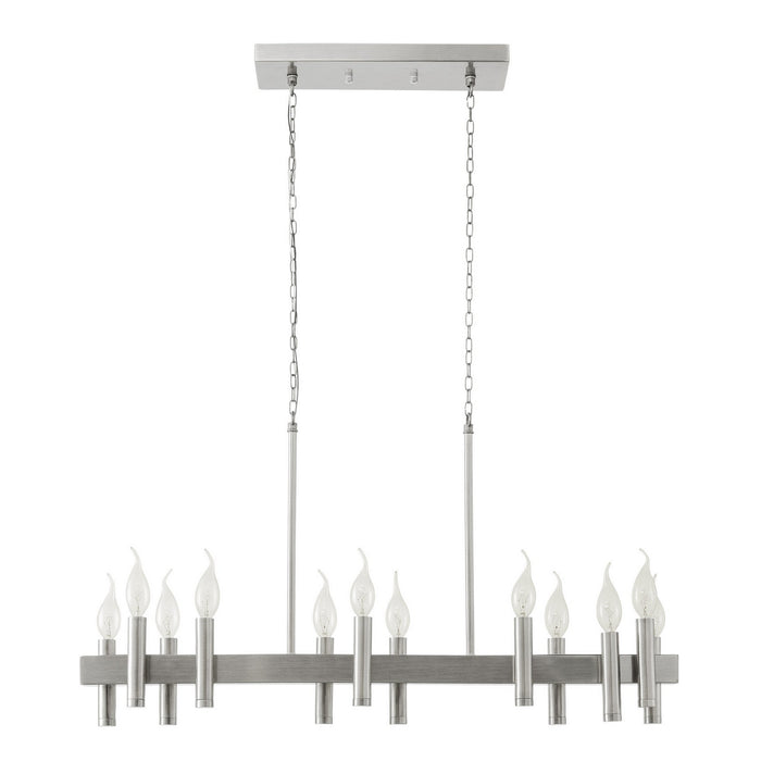 Varaluz - 357N12SN - 12 Light Linear Pendant - Collette - Satin Nickel