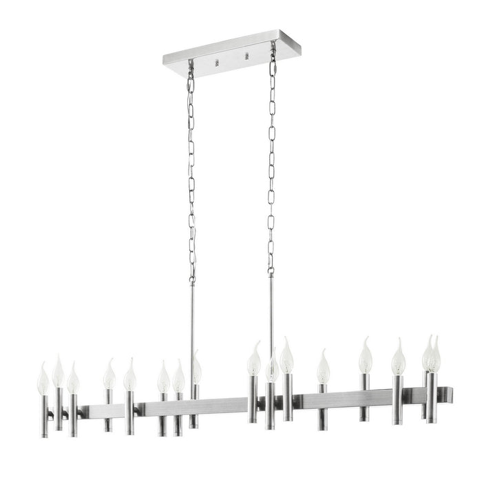 Varaluz - 357N16SN - 16 Light Linear Pendant - Collette - Satin Nickel