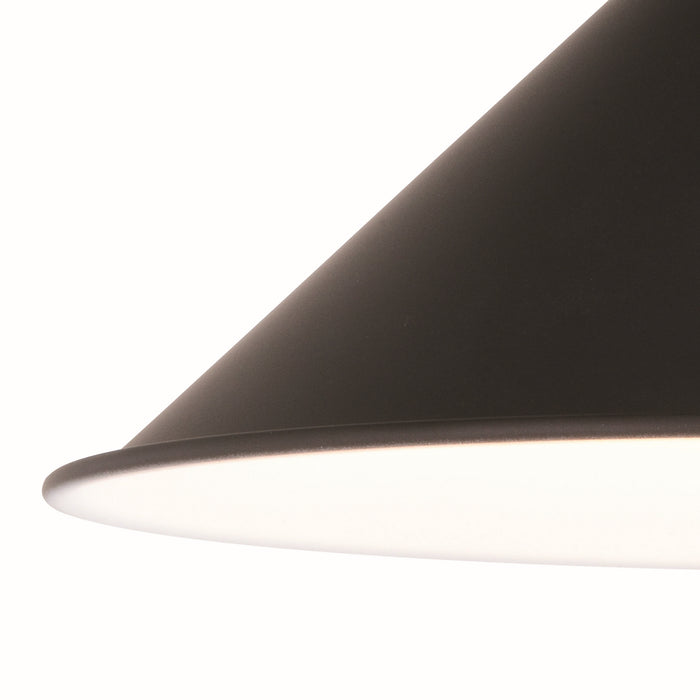 Vaxcel - C0257 - One Light Semi-Flush Mount - Akron - Oil Rubbed Bronze and Matte White