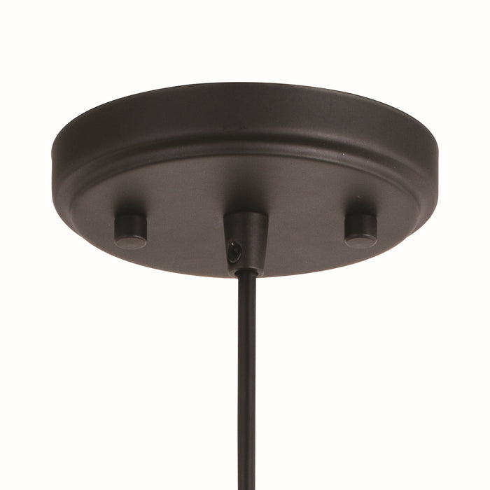 Vaxcel - P0362 - One Light Pendant - Akron - Oil Rubbed Bronze and Matte White