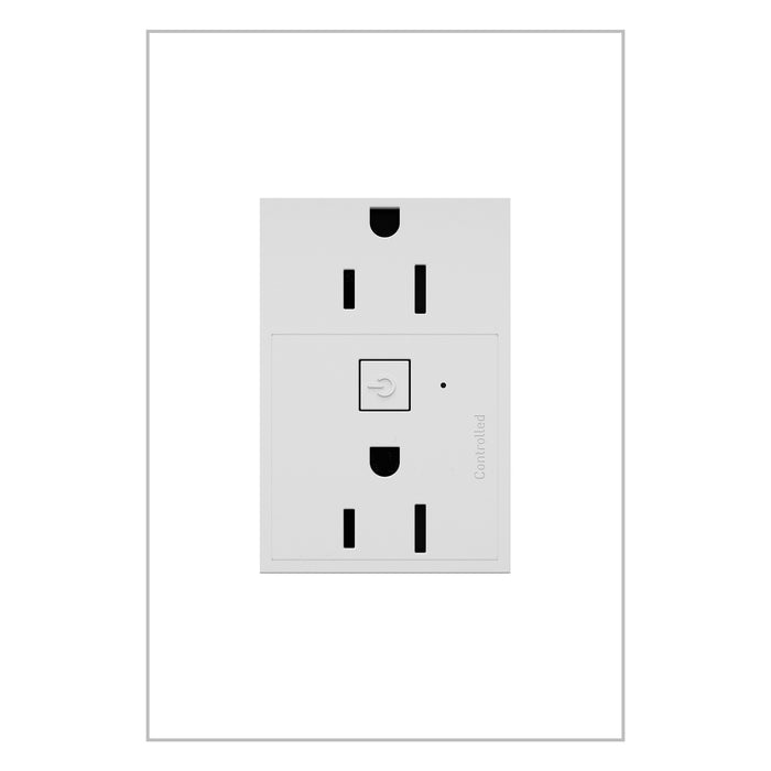 Legrand - WNAR153W1 - Plus-Sized 15A Outlet - Adorne - White