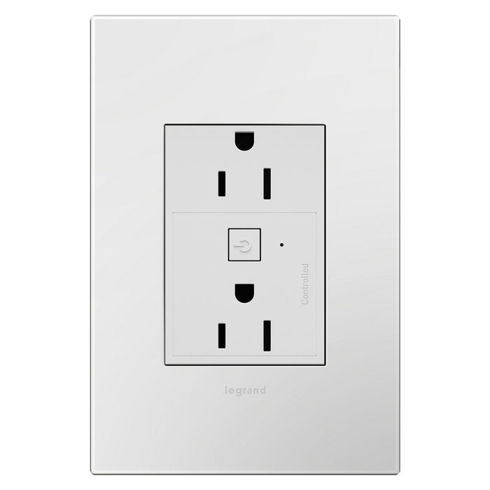 Legrand - WNAR153W1 - Plus-Sized 15A Outlet - Adorne - White