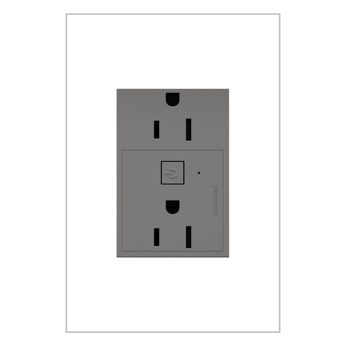 Legrand - WNAR153M1 - Plus-Sized 15A Outlet - Adorne - Magnesium