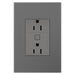 Legrand - WNAR153M1 - Plus-Sized 15A Outlet - Adorne - Magnesium