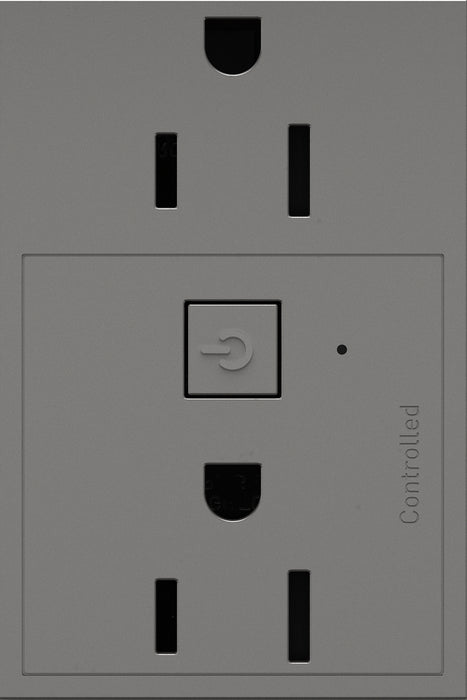 Legrand - WNAR153M1 - Plus-Sized 15A Outlet - Adorne - Magnesium