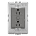 Legrand - WNAR153M1 - Plus-Sized 15A Outlet - Adorne - Magnesium