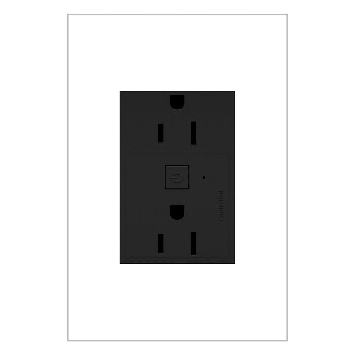 Legrand - WNAR153G1 - Plus-Sized 15A Outlet - Adorne - Graphite