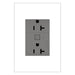 Legrand - WNAR203M1 - Plus-Sized 20A Outlet - Adorne - Magnesium