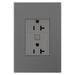 Legrand - WNAR203M1 - Plus-Sized 20A Outlet - Adorne - Magnesium