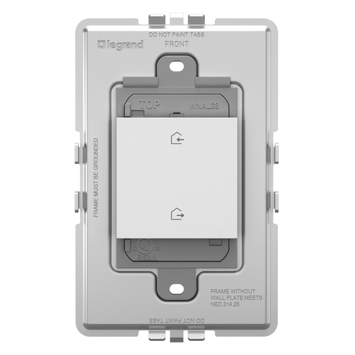 Legrand - WNAL33W1 - Wireless H/A Switch - Adorne - White