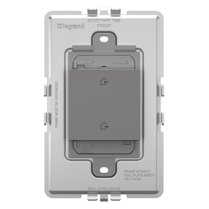 Legrand - WNAL33M1 - Wireless H/A Switch - Adorne - Magnesium