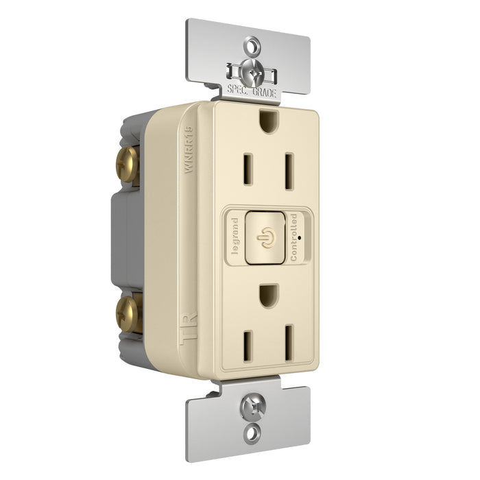 Legrand - WNRR15LA - 15A Outlet - radiant - Light Almond