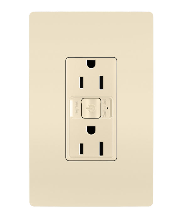 Legrand - WNRR15LA - 15A Outlet - radiant - Light Almond