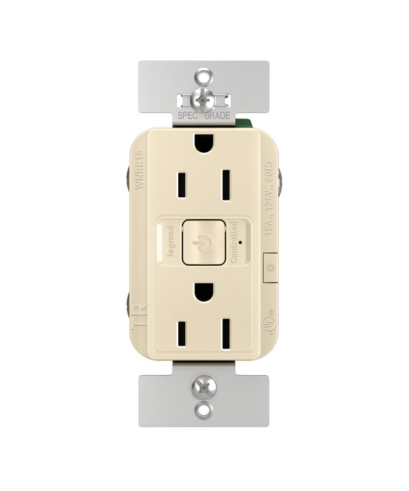 Legrand - WNRR15LA - 15A Outlet - radiant - Light Almond