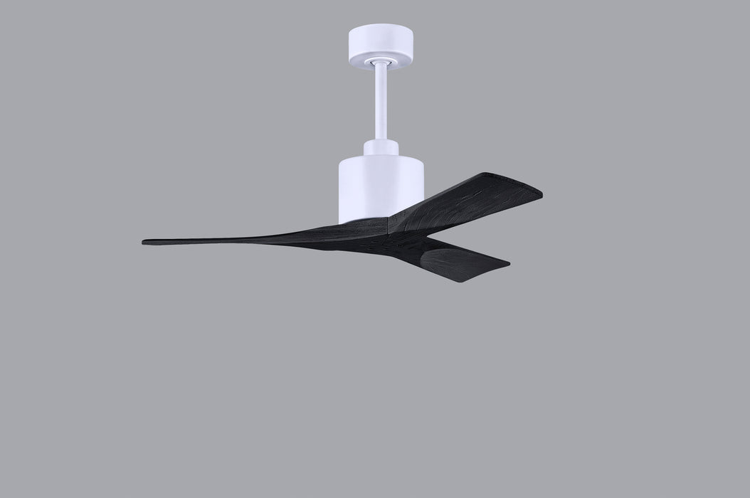 Matthews Fan Company - NK-MWH-BK-42 - 42 Inch Ceiling Fan - Nan - Matte White