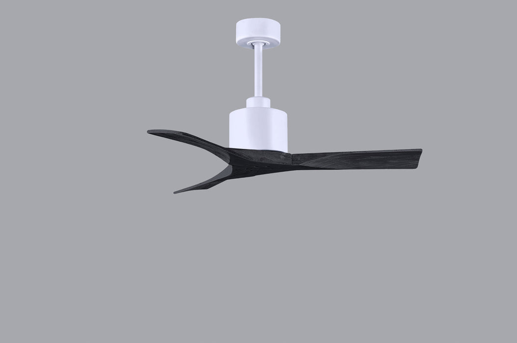 Matthews Fan Company - NK-MWH-BK-42 - 42 Inch Ceiling Fan - Nan - Matte White