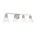Minka-Lavery - 2474-84 - Four Light Bath - Chatham Square - Brushed Nickel