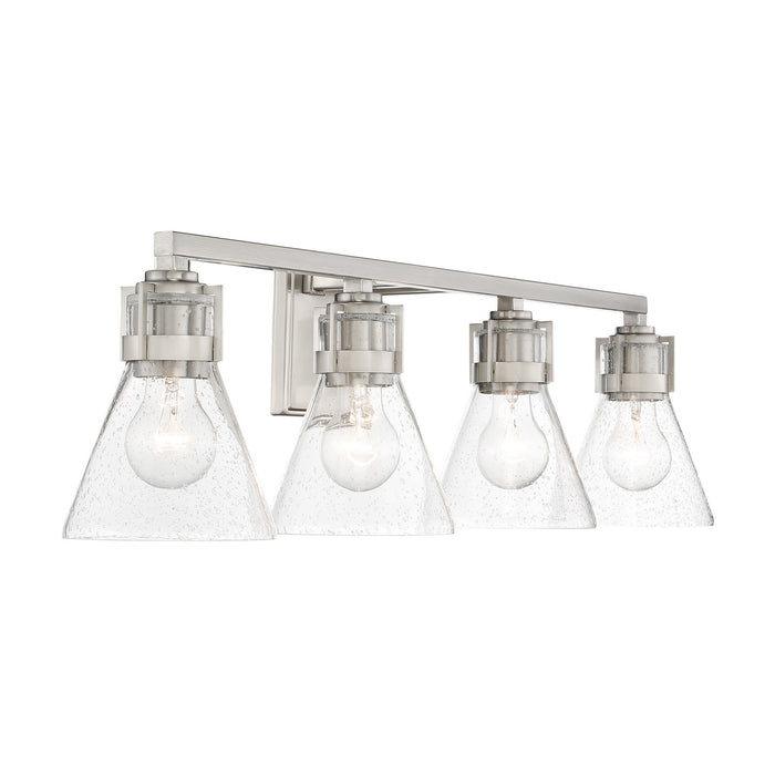 Minka-Lavery - 2474-84 - Four Light Bath - Chatham Square - Brushed Nickel