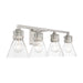 Minka-Lavery - 2474-84 - Four Light Bath - Chatham Square - Brushed Nickel
