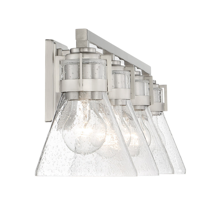 Minka-Lavery - 2474-84 - Four Light Bath - Chatham Square - Brushed Nickel