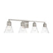 Minka-Lavery - 2474-84 - Four Light Bath - Chatham Square - Brushed Nickel