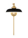 Visual Comfort Studio - CW1141MBKBBS - One Light Wall Sconce - Wellfleet - Midnight Black and Burnished Brass