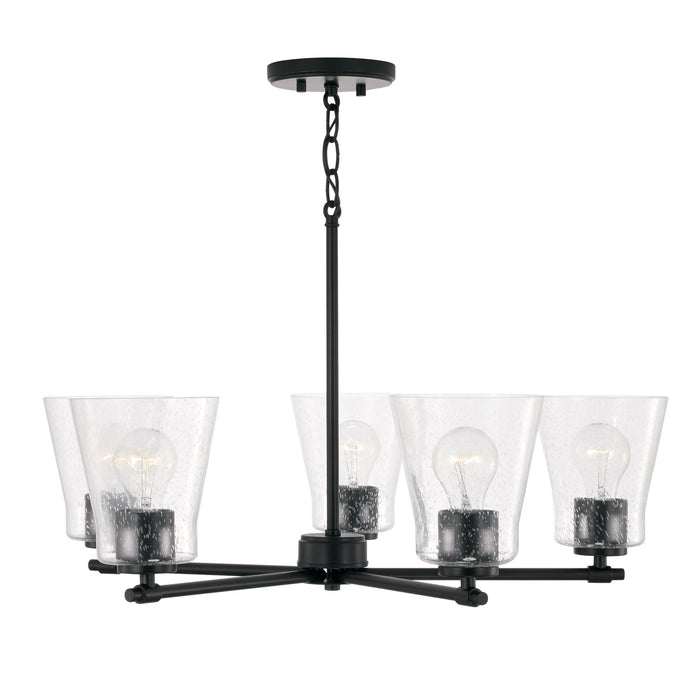 Capital Lighting - 446951MB-533 - Five Light Chandelier - Baker - Matte Black