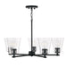 Capital Lighting - 446951MB-533 - Five Light Chandelier - Baker - Matte Black