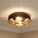 Golden - 7856-FM CP - Two Light Flush Mount - Ferris - Copper Patina