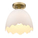 Golden - 6951-SF BCB-POR - One Light Semi-Flush Mount - Brinkley - Brushed Champagne Brass