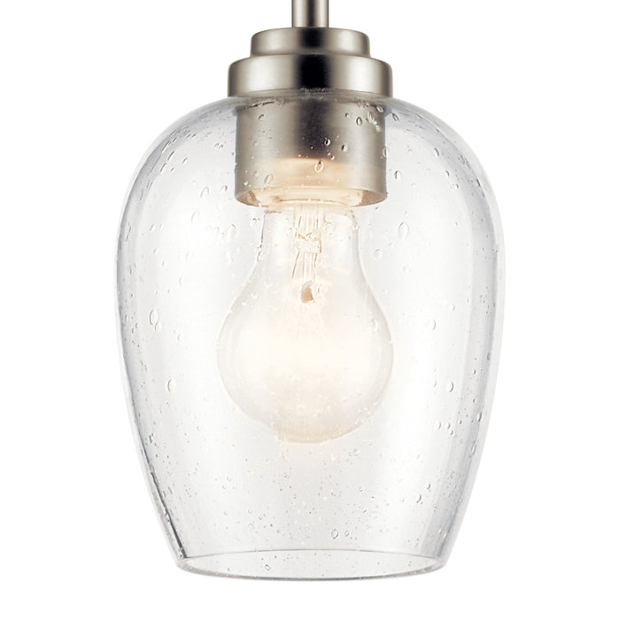 Kichler - 44380NICS - One Light Mini Pendant - Valserrano - Brushed Nickel