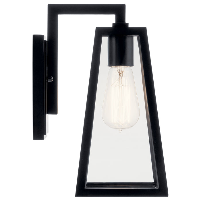 Kichler - 49330BK - One Light Outdoor Wall Mount - Delison - Black