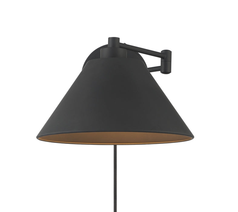 Meridian - M90086MBK - One Light Wall Sconce - Matte Black