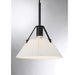 Meridian - M100108MBK - Two Light Linear Chandelier - Matte Black