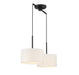 Meridian - M100109MBK - Two Light Linear Chandelier - Matte Black