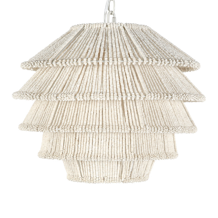 Palecek - 2400-79 - One Light Pendant - Greta - Off-White