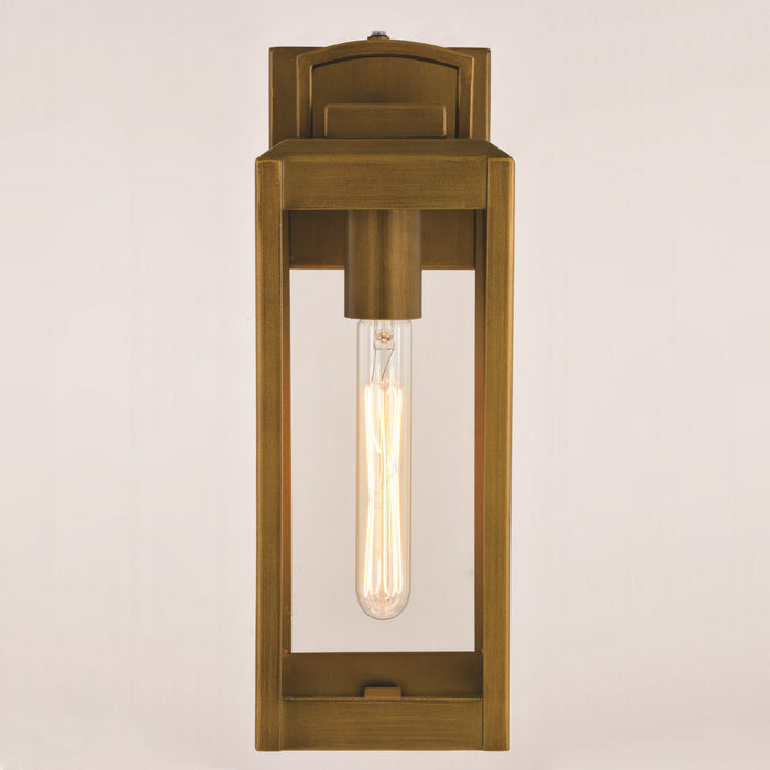 Vaxcel - T0628 - One Light Outdoor Wal Mount - Kinzie - Vintage Brass