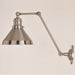 Vaxcel - W0397 - One Light Swing Arm Wall Light - Alexis - Satin Nickel and Matte White
