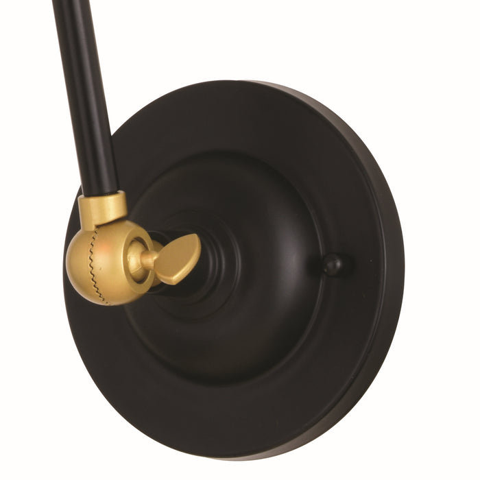 Vaxcel - W0400 - One Light Swing Arm Wall Light - Alexis - Oil Rubbed Bronze and Satin Gold