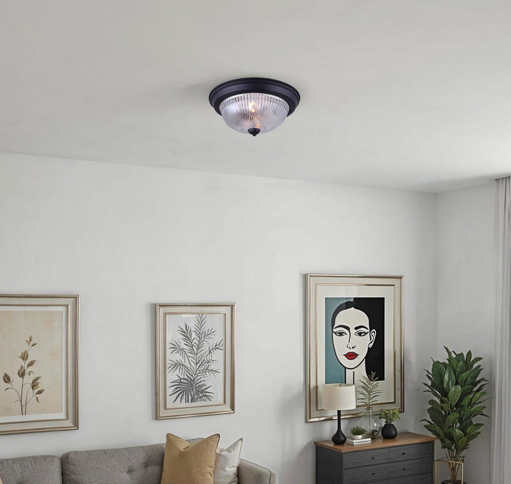 Canarm - IFM213MBK-RGC - Two Light Flush Mount - Ifm213Mbk-Rgc - Matte Black
