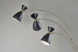 Adesso Home - 4290-01 - Three Light Floor Lamp - Oscar - Black W. Antique Brass