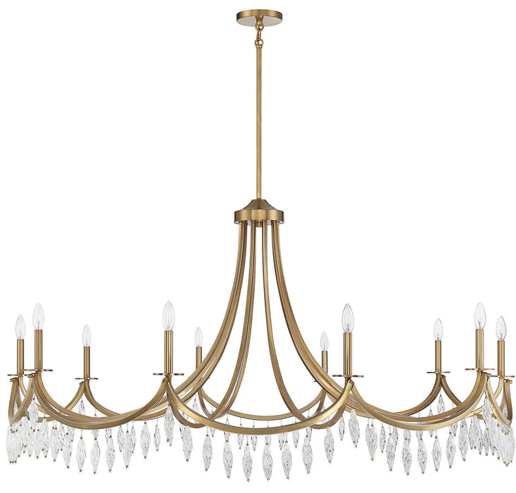 Savoy House - 1-1805-10-322 - Ten Light Chandelier - Kameron - Warm Brass