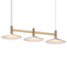 Sonneman - 1783.14 - LED Linear Pendant - Systema Staccato - Brass Finish