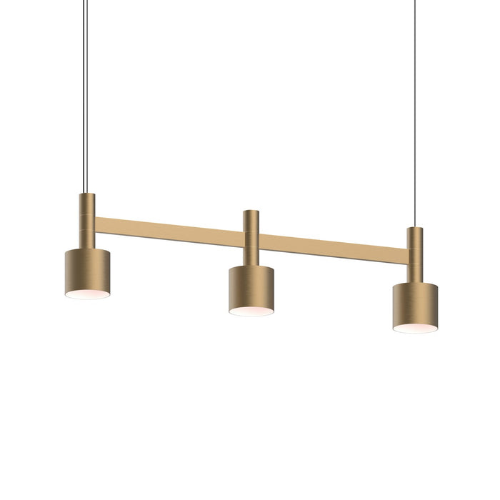 Sonneman - 1783.14 - LED Linear Pendant - Systema Staccato - Brass Finish