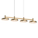 Sonneman - 1784.14 - LED Linear Pendant - Systema Staccato - Brass Finish